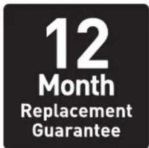 12 Month Replacement Guarantee