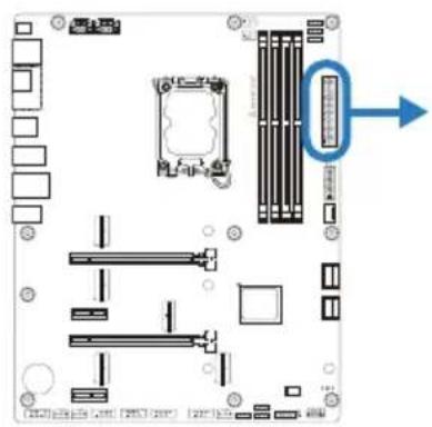 BIOSTAR Z890A-SILVER - ATX: разъем источника питания ATX - 1