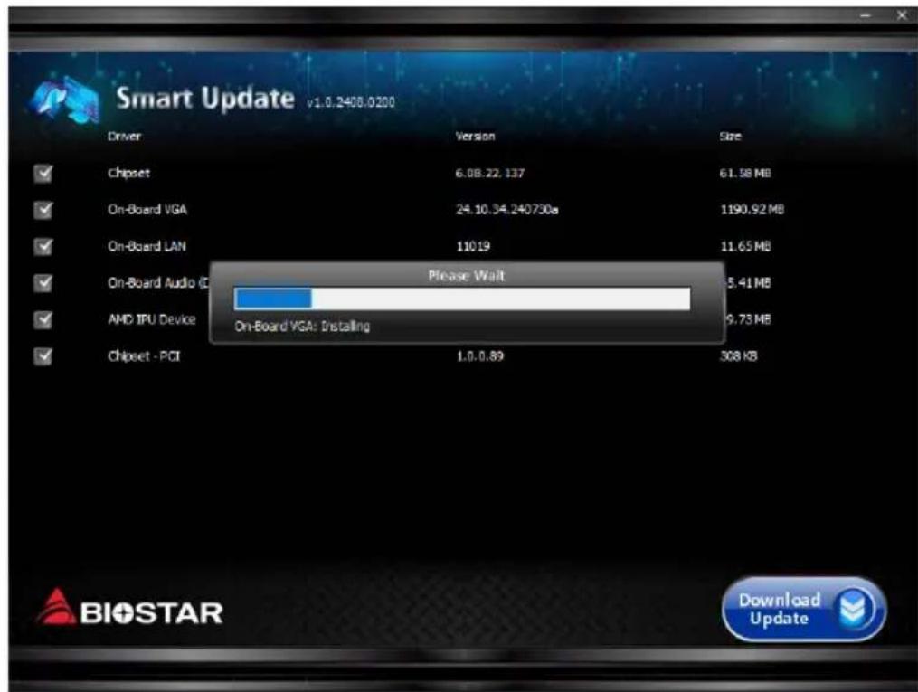 Smart Update v1.0.2408.0200 Driver Version Size Chipset 6.08.22.137 61.58 MB On-Board VGA 24.10.34.240730a 1190.92 MB On-Board LAN 11019 11.65 MB On-Board Audio (D) Please Wait 5.41 MB AMD IPU Device 9.73 MB On-Board VGA: Distilling Chipset - PCI 1.0.0.89 308 KB Download Update