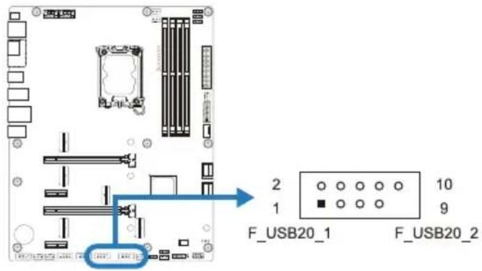 F_USB20_1 F_USB20_2 2 1 10 9