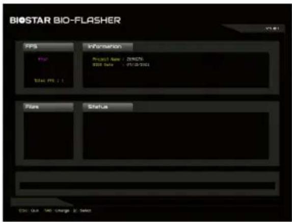 BIOSTAR BIO-FLASHER FPS Information Project Name / DIRECTOR POST Date - 07/23/2021 Total PS: 1 Flare Status ESC: Out TAG: Charge B: Select
