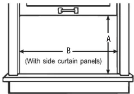 A B (With side curtain panels)