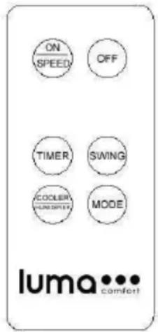 ON SPEED OFF TIMER SWING COOLER MOODER LOMEX luma.comfort