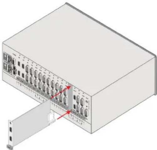 Kramer VS-34FD - To install an input / output card: - 1