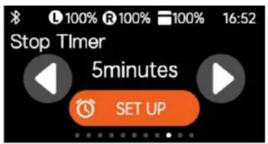 Stop Timer 5minutes SET UP