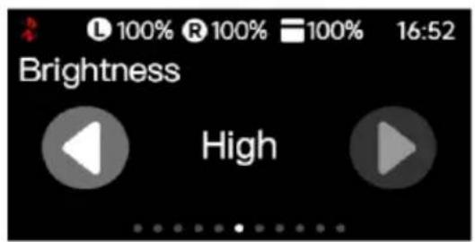 100% R 100% 100% 16:52 Brightness High
