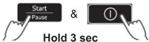 Start Pause & Hold 3 sec