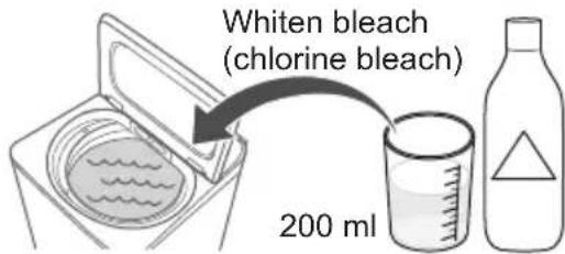 Whiten bleach (chlorine bleach) 200 ml