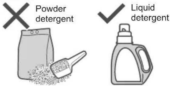 Powder detergent Liquid detergent