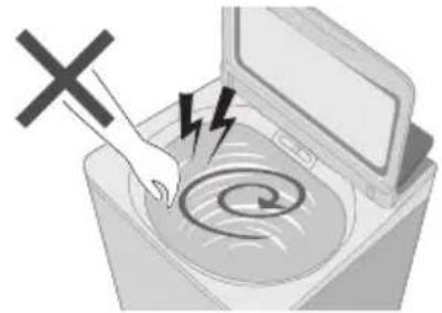 PANASONIC NA-FD175X3 - Do not touch the tub until it stops. - 1