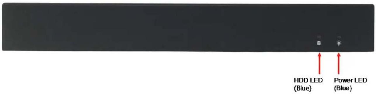 HDD LED (Blue) Power LED (Blue)