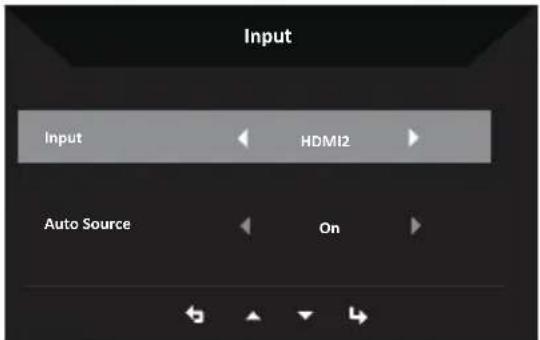 Input Input HDM12 Auto Source On