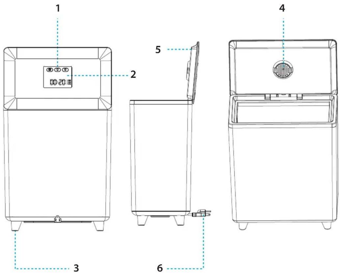 1 00:20 2 5 3 6 4