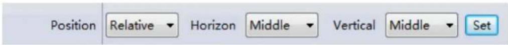 Position Relative Horizon Middle Vertical Middle Set