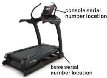 console serial number location base serial number location