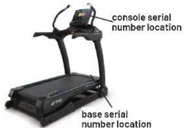 console serial number location base serial number location