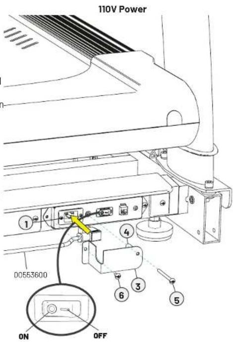 110V Power 00553600 ON OFF