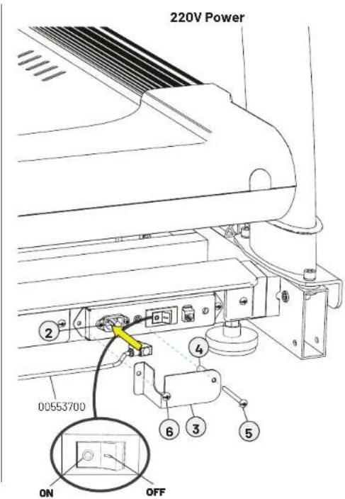 220V Power 00553700 ON OFF