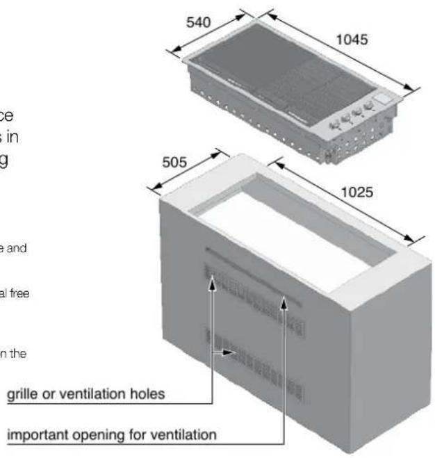 540 1045 505 1025 grille or ventilation holes important opening for ventilation