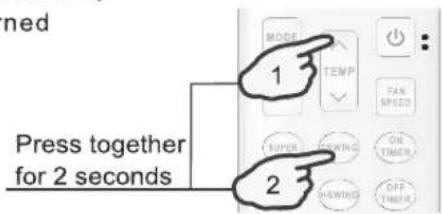 HISENSE AUF140UR4RMPA1 - ◆ How to set 8°C HEAT? - 1