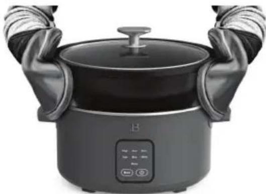 Beautiful 4qt Programmable Slow Cooker - Ceramic Insert Care - 1