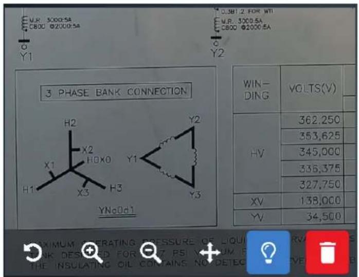 3 PHASE BANK CONNECTION WIN- DING VOLTS(V) HV 362.250 353.625 345,000 335.375 327.750 XV 138,000 YV 34,500