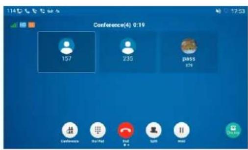 Conference(4) 0:19 157 235 pass 274 Conference Started End Spin Hold