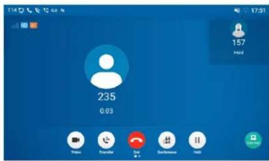 114 17:51 235 0:03 157 Hold Video Transfer Call Sendtime Help