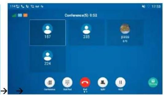114 Conference(5) 0:52 157 235 pass 870 224 Confidence Hold Pad Exit Apply Hold One Day