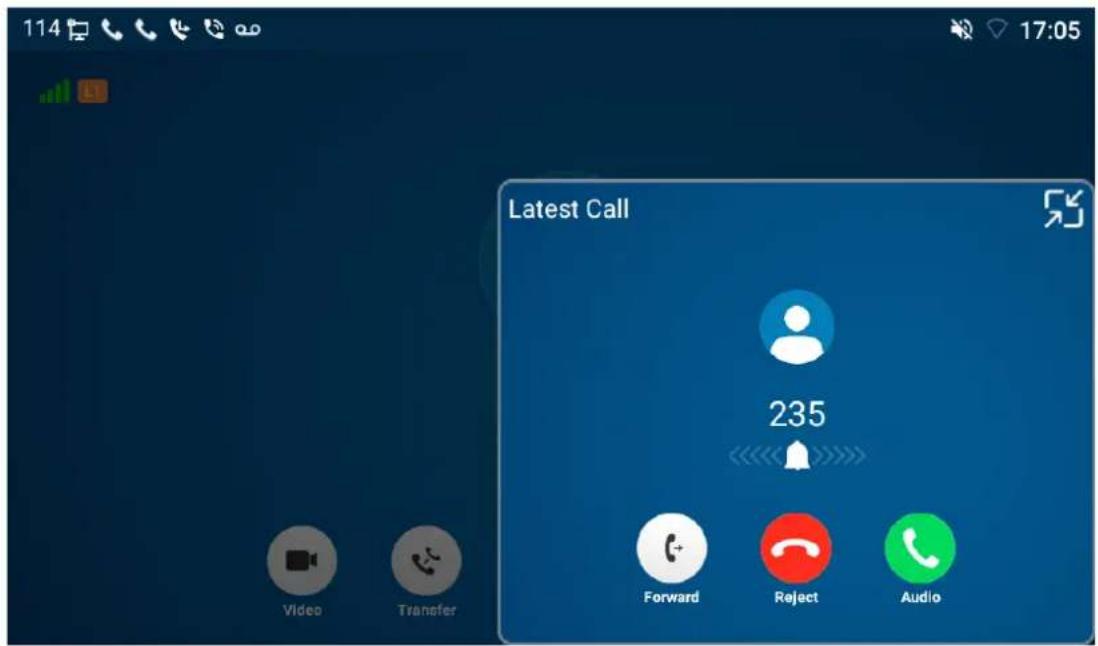 114 Video Transfer Latest Call 235 Forward Reject Audio
