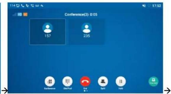 Conference(3) 0:05 157 235 Conference Chat Pack Chat Spish Hello