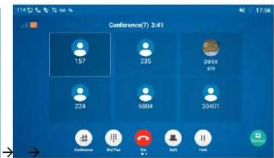Conference(7) 3:41 157 235 pass 8/9 224 6804 20401 Conference Mail Pad Mail Add Fail