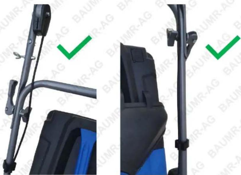 Baumr-AG 730EX - Routing the Throttle and Choke Lever Cables - 1