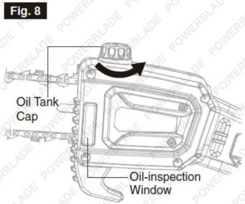 Fig. 8 Oil Tank Cap Oil-inspection Window