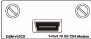DEM-410CX 1-Port 10 GE CX4 Module