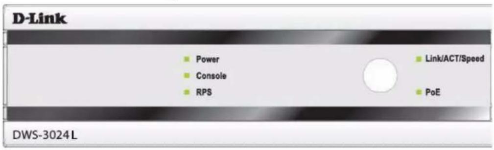 D-Link Power Console RPS Link/ACT/Speed PoE DWS-3024L