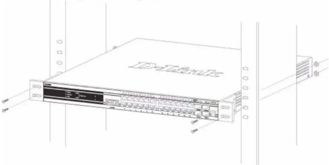 D-LINK DWS-3026 - Installing the Switch in a Rack - 2