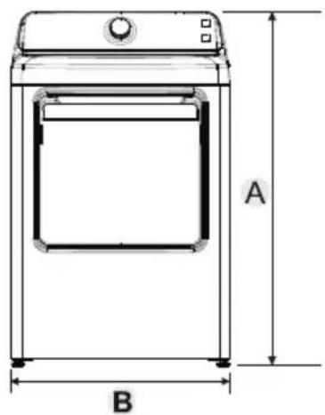KENMORE 79162 - Minimum clearances between the dryer and adjacent walls or other surfaces: - 1