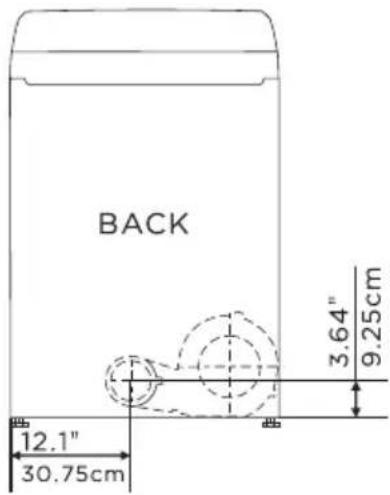KENMORE 79162 - Dimensions for installation - 1