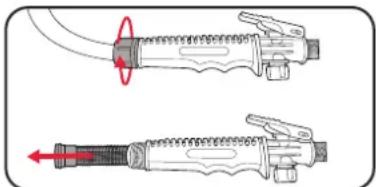 Ozito PXBGSS-1815 - Cleaning the Handle Filter - 1