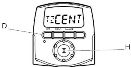 T2CENT SET PROG ON/OFF D H