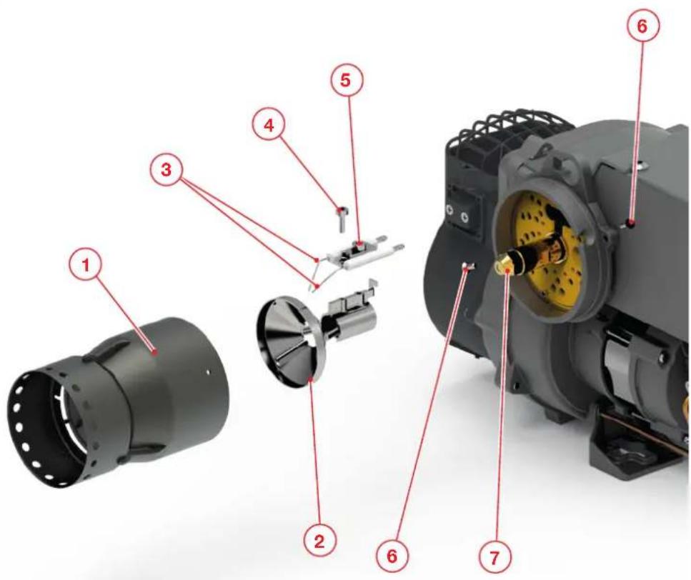 SIME FUEL EV - Estructura de la cabeza de combustión - 1