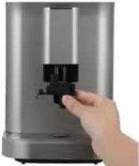 Heinner HEMA-D20DGREY - Регулиране на височината на дюзата за изход на кафе - 1