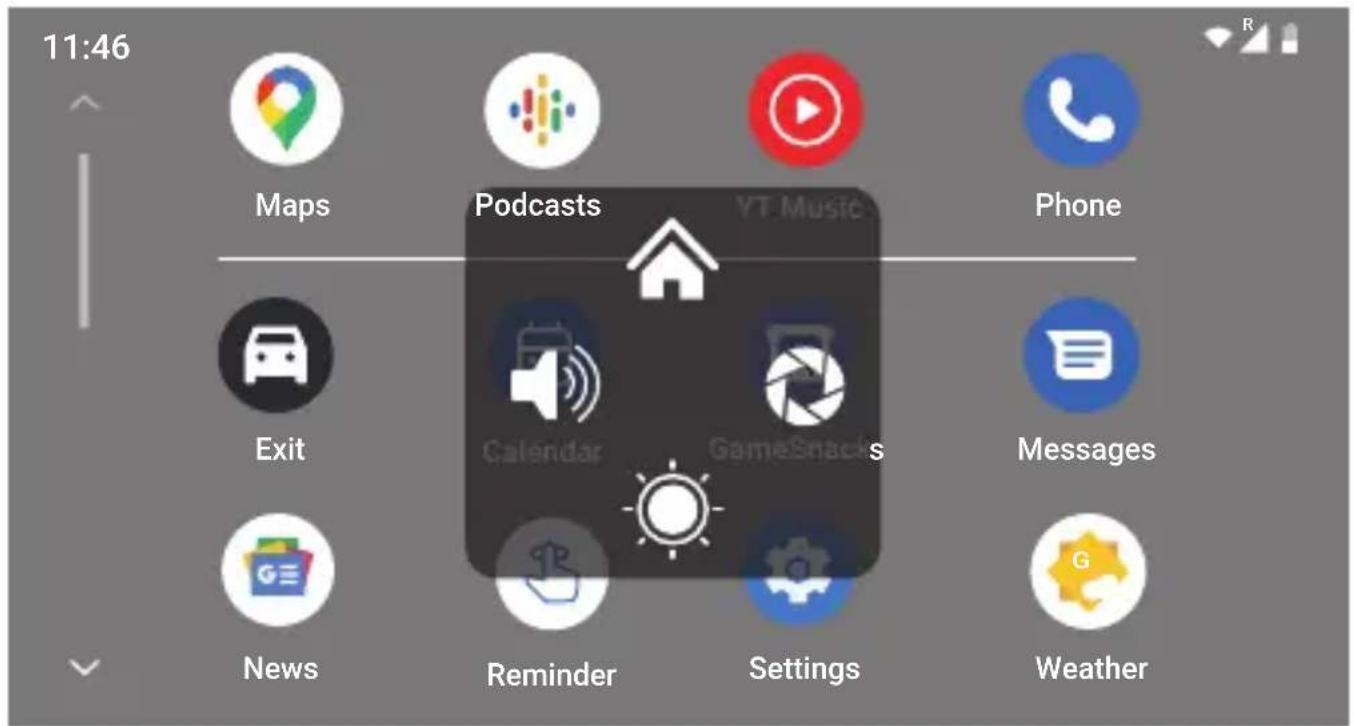 11:46 Maps Podcasts YT Music Phone Exit Calendar GameSnacks Messages News Reminder Settings Weather