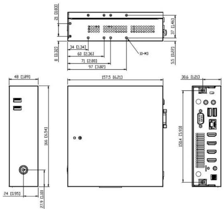 AOPEN DE6340-R2 - Chassis and Holder Dimension - 1