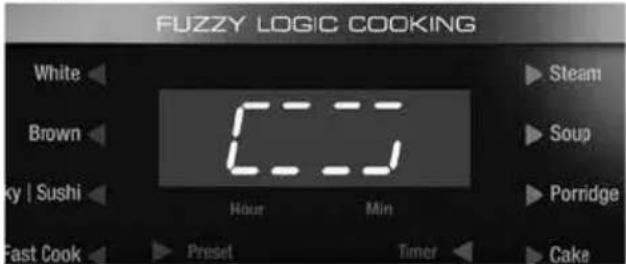 FUZZY LOGIC COOKING White Brown Ky | Sushi Fast Cook Preset Timer Steam Soup Porridge Cake