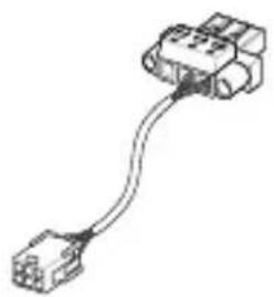 Pure electrical connector diagram without any text or symbols.