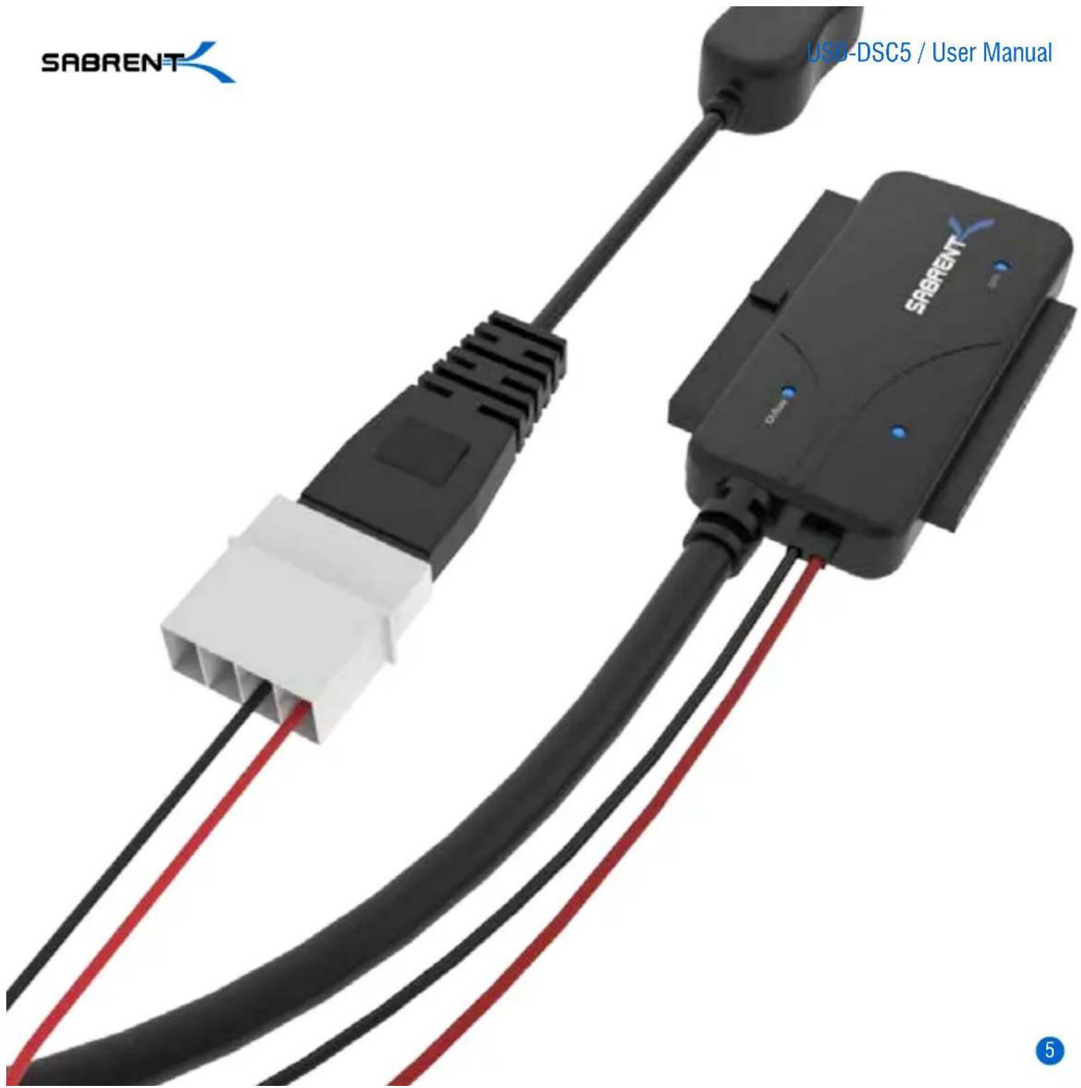 SABRENT USB-DSC5 / User Manual SABRENT