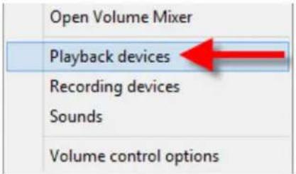 Open Volume Mixer Playback devices Recording devices Sounds Volume control options