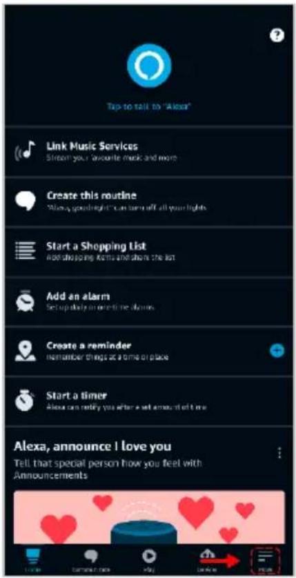 Tap to talk to "Alexa" Link Music Services Stream your favorite music and more Create this routine "Always good night" can turn off all your lights Start a Shopping List Add shopping items and share the list Add an alarm Set up daily to present all hours Create a reminder remember things at a time or place Start a timer Alexa can notify you after a set amount of time Alexa, announce I love you Tell that special person how you feel with Announcements